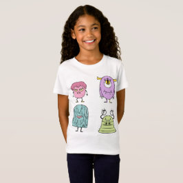 Farbenfrohes Monster-Set – Lustiges Cartoon-Monste T-Shirt