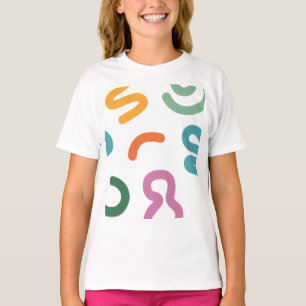 Farbenfrohes Muster aus abstrakten Formen T-Shirt