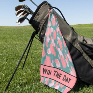Farbenfrohes Muster Golfhandtuch
