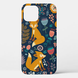 Farbenfrohes Muster mit einem Fuchsfox,Muster,Wald Case-Mate iPhone Hülle
