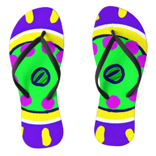 Farbenfrohes Naturpalettenmuster Flip Flops