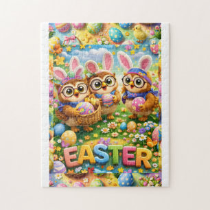 Farbenfrohes Osterfeier-Puzzle Puzzle