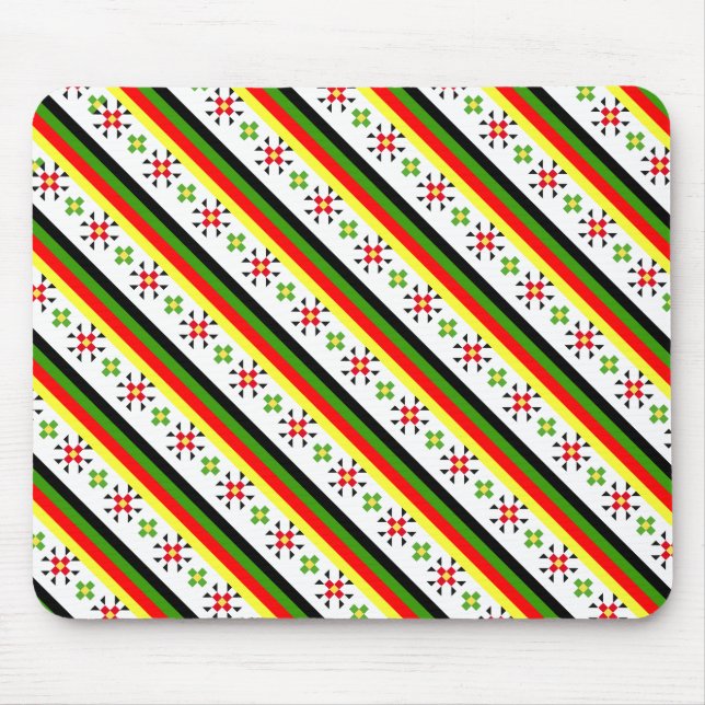 Farbenfrohes östliches Volksmuster Mousepad (Vorne)