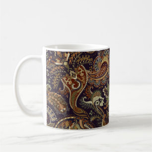 Farbenfrohes Paisley-Muster. Ethnisches Vintage-Wa Kaffeetasse