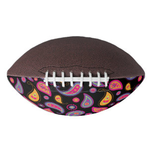 Farbenfrohes Paisley-Muster Football