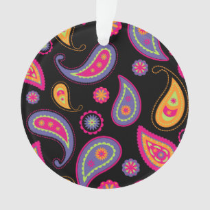 Farbenfrohes Paisley-Muster Ornament