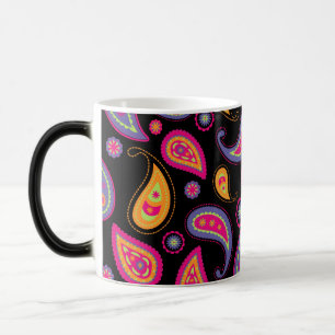 Farbenfrohes Paisley-Muster Verwandlungstasse