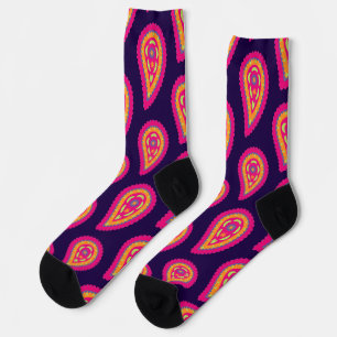 Farbenfrohes Paisley Socken