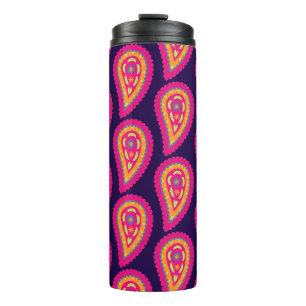 Farbenfrohes Paisley Thermosbecher