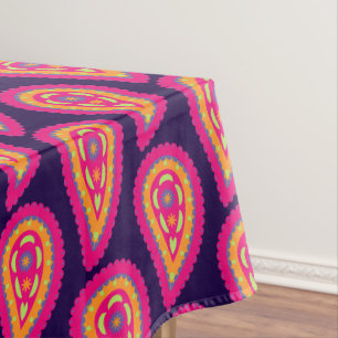 Farbenfrohes Paisley Tischdecke