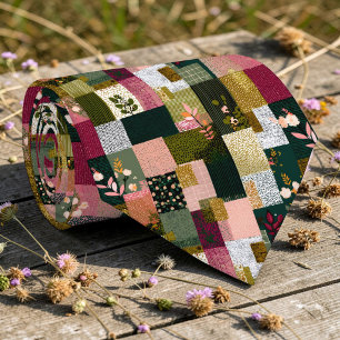 Farbenfrohes Patchwork-Muster individuell anpassba Krawatte