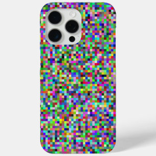 Farbenfrohes Pixelquadrat-Hintergrundmuster Case-Mate iPhone Hülle