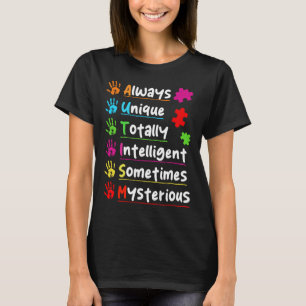 Farbenfrohes Puzzle Autismus-Bewusstsein Total Int T-Shirt