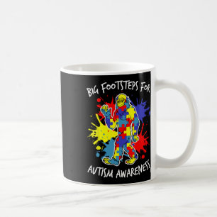 Farbenfrohes Puzzle Utism-Bewusstsein Bigfoot Auti Kaffeetasse