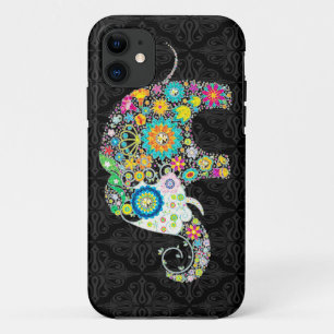 Farbenfrohes Retro-Blumen-Elefantendesign Case-Mate iPhone Hülle