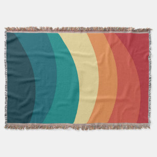 Farbenfrohes Retro-Stil Kurven Design Decke