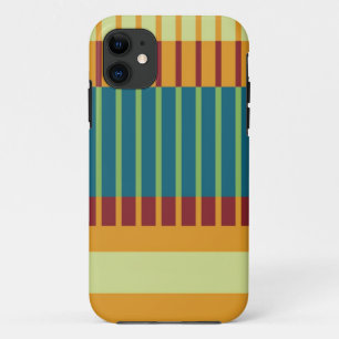 Farbenfrohes Retro-Streifenmuster Case-Mate iPhone Hülle