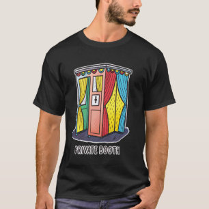 Farbenfrohes Retro-Style Privatkabinen-Design T-Shirt