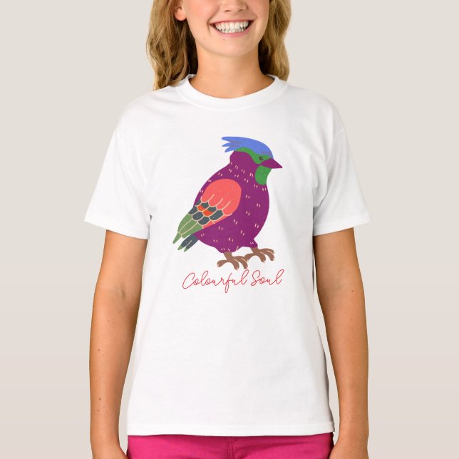 Farbenfrohes Seelendesign T-Shirt (Vorderseite)