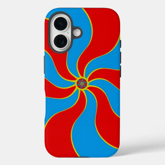 Farbenfrohes Spiralmuster Case-Mate iPhone Hülle (Rückseite)