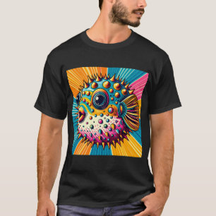farbenfrohes Stachelschwein T-Shirt