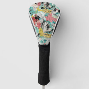 Farbenfrohes städtisches Graffiti-Muster (2) Golf Headcover