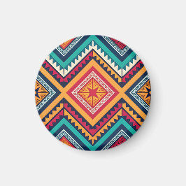 Farbenfrohes Stammesmuster Magnet