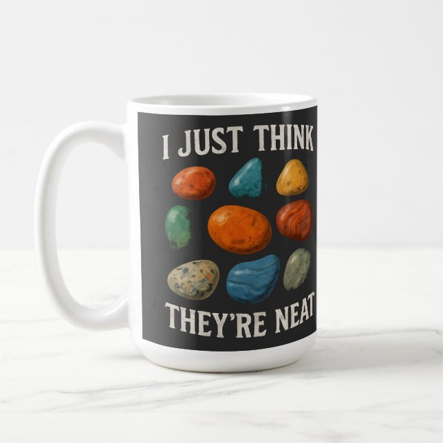 Farbenfrohes Steindesign Kaffeetasse (Links)