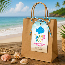 Farbenfrohes Strand-Themen (Fisch-Spielzeug) Gesch Geschenkanhänger