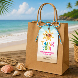 Farbenfrohes Strand-Themen-Geschenk-Anhänger (Hübs Geschenkanhänger
