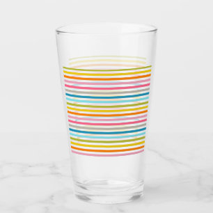 Farbenfrohes Streifenmuster Glas