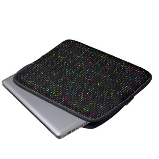 Farbenfrohes Tech-Coding-Elektronik-Muster Laptopschutzhülle