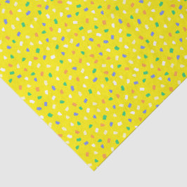 Farbenfrohes Terrazzo-Konfetti-Muster Helles Zitro Seidenpapier
