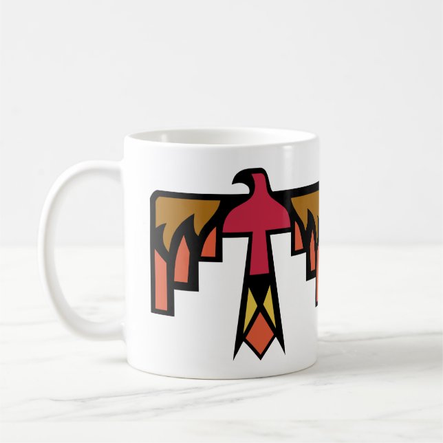 Farbenfrohes Thunderbird-Design Kaffeetasse (Links)