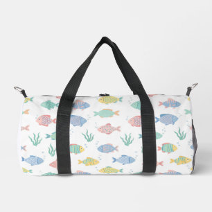 Farbenfrohes Tulimet Tropischer Fisch Muster Duffle Bag