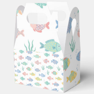Farbenfrohes Tulimet Tropischer Fisch Muster Geschenkschachtel