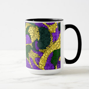 Farbenfrohes Tupfenmuster Tasse