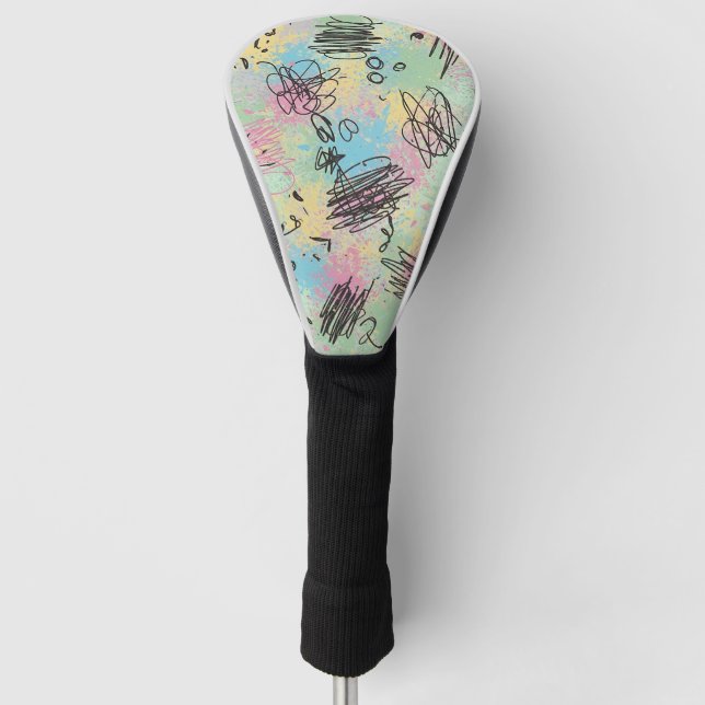 Farbenfrohes urbanes Graffiti-Muster (4) Golf Headcover (Vorderseite)