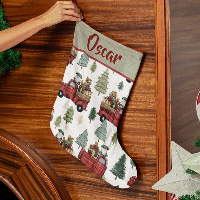 Farbenfrohes Urlaubsmuster | Weihnachtsstrumpf Großer Weihnachtsstrumpf (Von Creator hochgeladen)
