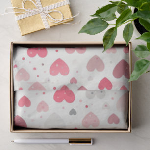 Farbenfrohes Valentinstag-Herz Seidenpapier