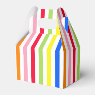 Farbenfrohes Vibrantes Streifenmuster-Design Geschenkschachtel