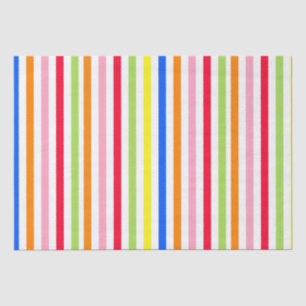Farbenfrohes Vibrantes Streifenmuster-Design Seidenpapier