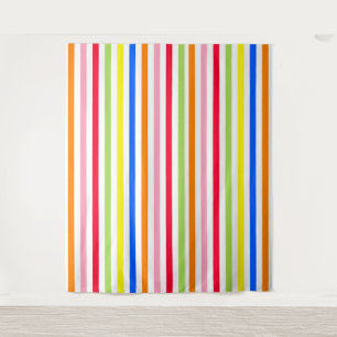 Farbenfrohes Vibrantes Streifenmuster-Design  Wandteppich