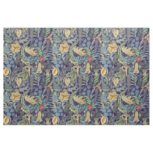 Farbenfrohes Vintage-Blumenmuster Stoff