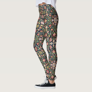 Farbenfrohes vintage florales indisches Mandala-Mu Leggings