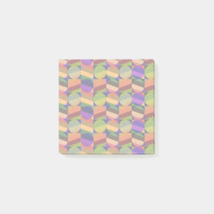 Farbenfrohes, vintage-inspiriertes Muster Post-it Klebezettel