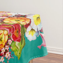 Farbenfrohes Vintage-Primel-Blumen-Frühlingsmuster