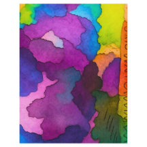 farbenfrohes Wasserfarben-Style-Bastelpapier 21,59