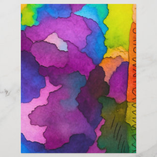 farbenfrohes Wasserfarben-Style-Bastelpapier 21,59