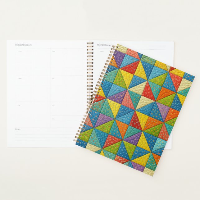 Farbenfrohes Windrad-Quilt-Design Planer (Anzeige)